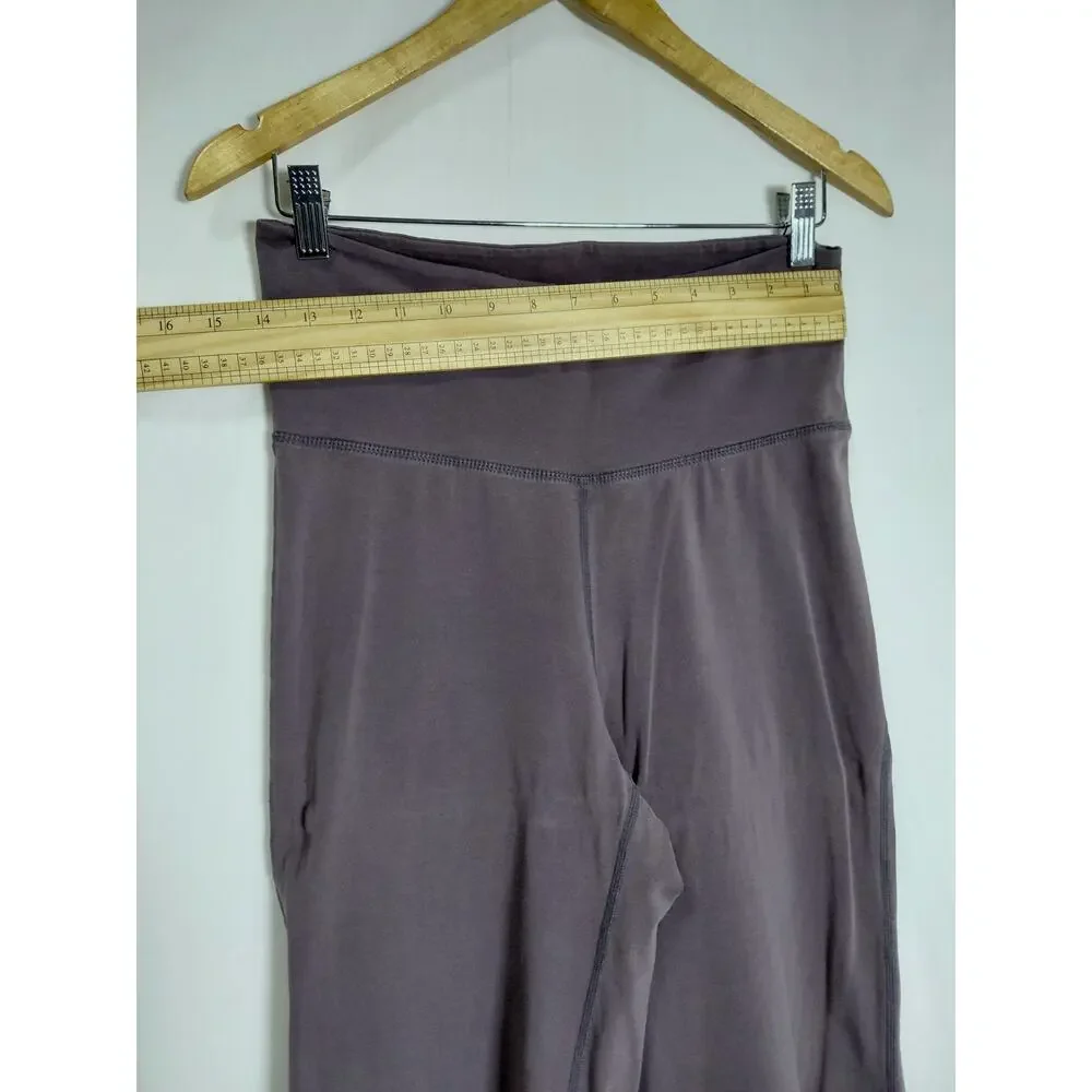 Lululemon Back High Rise Cropped Activewear Pants Women See Measurements